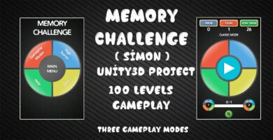 Memory Challenge Simon Unity3D Source Code