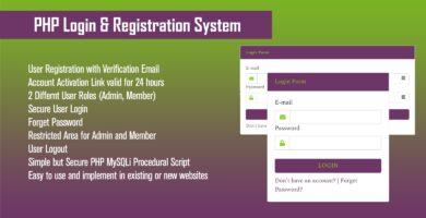 Advance PHP Login And Registration System