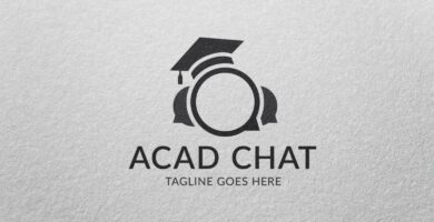 Acad Chat – Logo Template