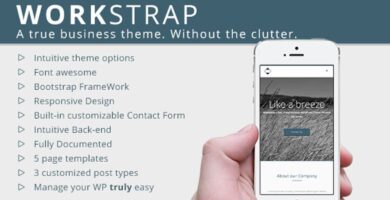 WorkStrap – Business  WordPress Theme