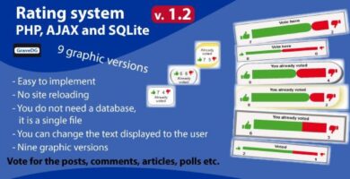 Rating System PHP AJAX and SQLite