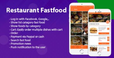 Restaurant Fastfood – Android App Source Code