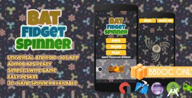 Bat Fidget Spinner – Buildbox Game Template