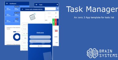 Task Manager – Ionic 3 App Theme