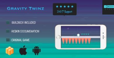 Gravity Twinz – Buildbox Template