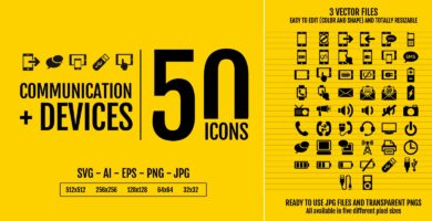 Comunication And Devices – Icon Pack