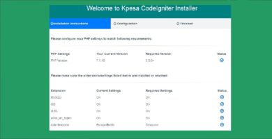 Kpesa CodeIgniter Installer