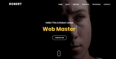 Robert – Personal Portfolio HTML Template