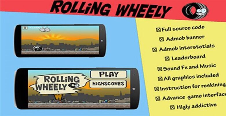 Rolling Wheely with Admob – Android Source Code