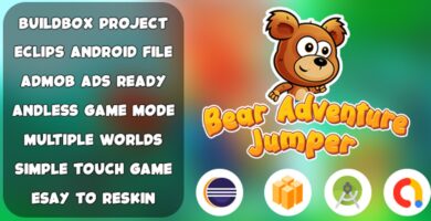 Bear Adventure Jumper  Buildbox template
