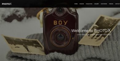 PhotoX – Professional Photography HTML Template