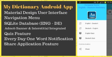 Android Dictionary App Source Code