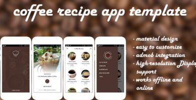 Coffee Recipe – Android Recipe App Template