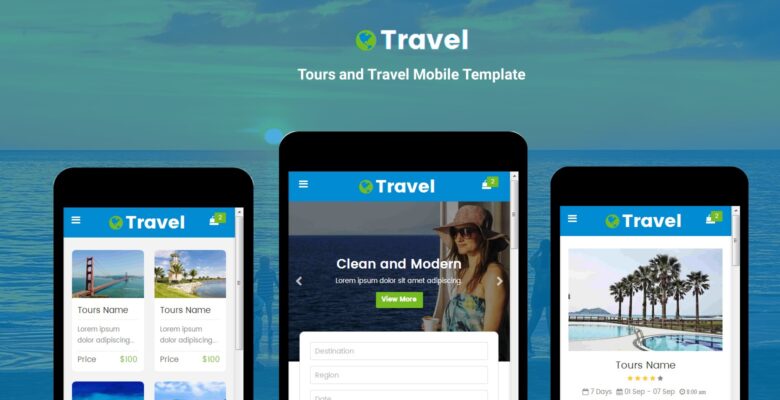 Travel – Tours and Travel Mobile Template