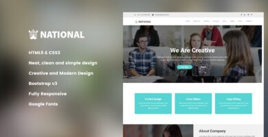 National – Corporate HTML Template.