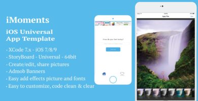iMoments – iOS  App Template
