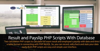 Result and Payslip PHP Scripts With Database