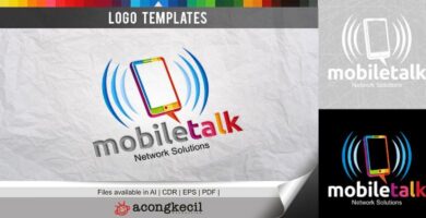 Mobile Talk – Logo Template