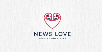 Love News – Logo Template