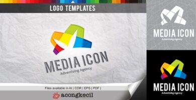 Media Icon – Logo Template