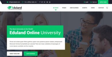 Eduland – Education And Courses HTML5 Template