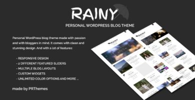 Rainy – WordPress Blog Theme