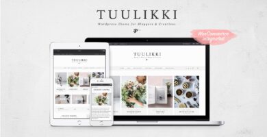 Tuulikki – Blog And Shop WordPress Theme