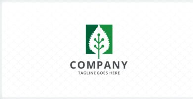 Green Leaf Technology Logo Template