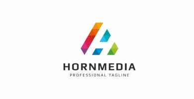 Hornmedia H Letter Logo