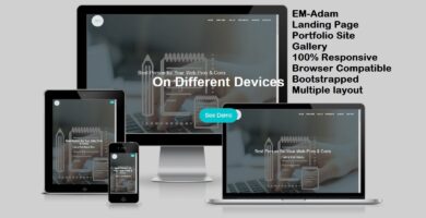 EM-Adam – Responsive Multipurpose Landing Page