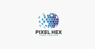 Pixel Hex – Logo Template