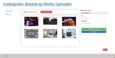 Codeigniter Bootstrap Upload Manager