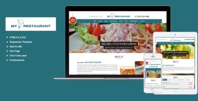 MyRestaurant – OnePage HTML Template