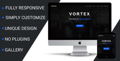 Vortex – One Page Theme