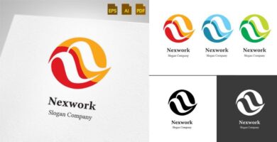 Nexwork Letter N – Logo Template
