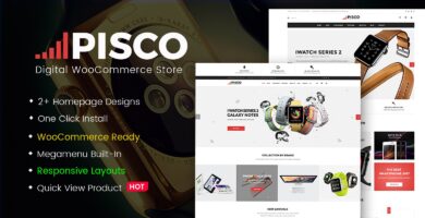 Pisco – Responsive Digital WooCommerce Theme
