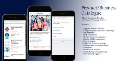 Product Catalog – Cordova App Template