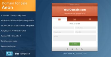 Aeon – Domain for Sale HTML Template