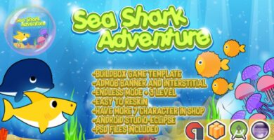 Sea Shark Adventure – Buildbox Template