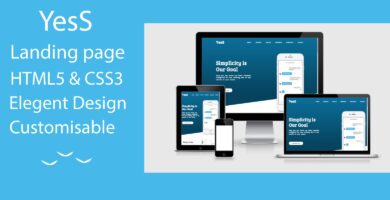 YesS – Responsive HTML5 Landing Page Template