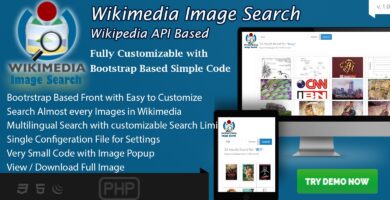 Wikimedia Image Search – Wikipedia API PHP Script