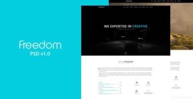 Freedom – One Page Responsive HTML Template
