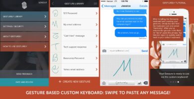 Gesture Based Keyboard – iOS App Template