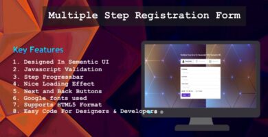 Multiple Step Registration Form
