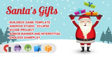 Santas Gifts – Buildbox Game Template