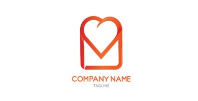 Love Message Logo Template