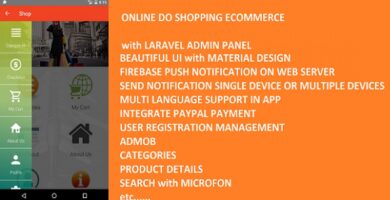 DoSHopping eCommerce App With Laravel Admin Panel
