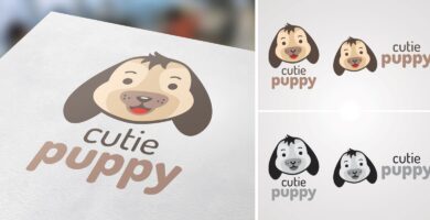 Cutie Puppy Logo