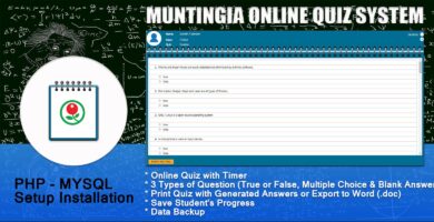 Muntingia Quiz System PHP Script