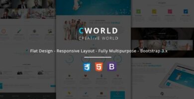 CWorld – Multi Purpose HTML Bootstrap Template
